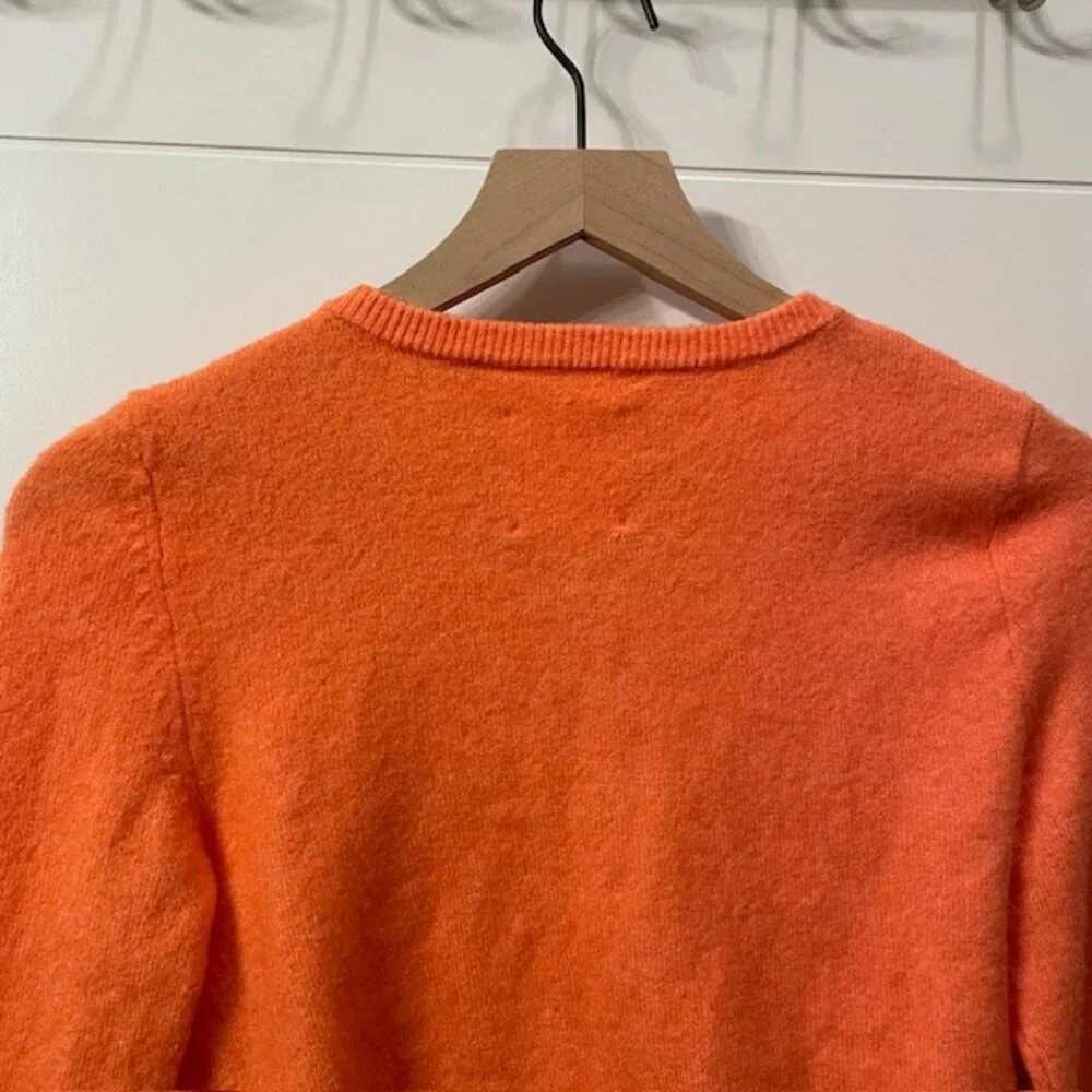Aerie Campus Cool Plush Cardigan Button Front Size Medium Peach Coral